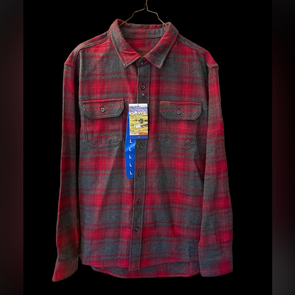 Orvis heavyweight flannel shirt - BRAND NEW WITH TAGS!